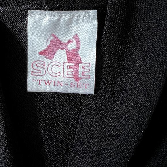 SCEE‎ Whimsigoth Asymmetrical Sheer Long Sweater Size S Witchy Vixen - Picture 5 of 7